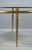 Classicist Coffee Table in Brass with Concave Fluted Legs and Smoked Glass Pane For Sale - Image 9 of 17