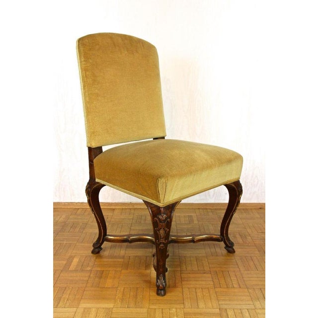 18th Century Baroque Dining Chairs with Gilt Accents, Italy, 1790, Set of 6 For Sale - Image 4 of 16