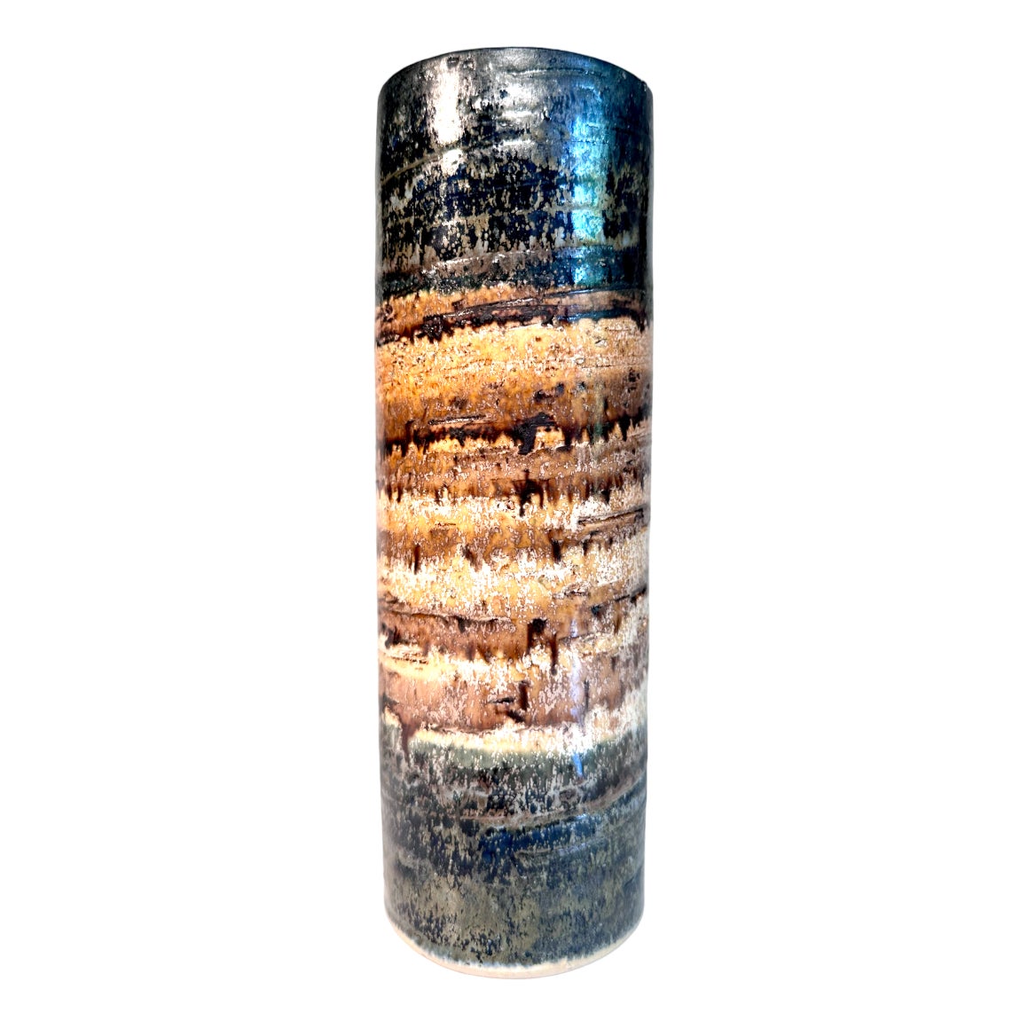 Scandinavian Modern Studio Ceramic Art Vase by Trifa, Norway