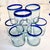 Royal Blue 1970s Vintage Mexico Hand Blown Glass Bar Collection - 15 Piece Set. For Sale - Image 8 of 10