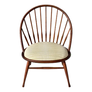 Modernist Windsor Style Chair Oak, Made in Sweden