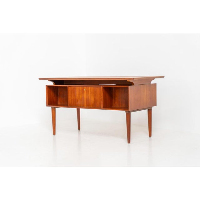 Large Writing Desk in Wood For Sale - Image 10 of 12