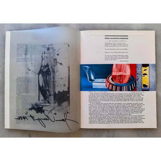 1980s 1982 Original Signed James Rosenquist Velum Print and Exhibition Catalog For Sale - Image 5 of 12