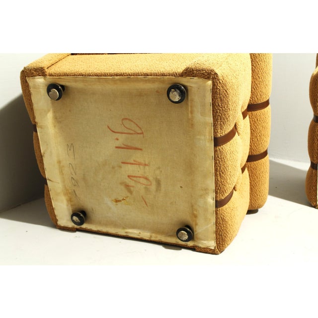 Yellow Vintage Armchairs from Hikor Písek, 1970s, Set of 2 For Sale - Image 8 of 12