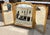 French Antique Louis XVI Style Giltwood Tryptic Vanity Table Mirror For Sale - Image 3 of 5