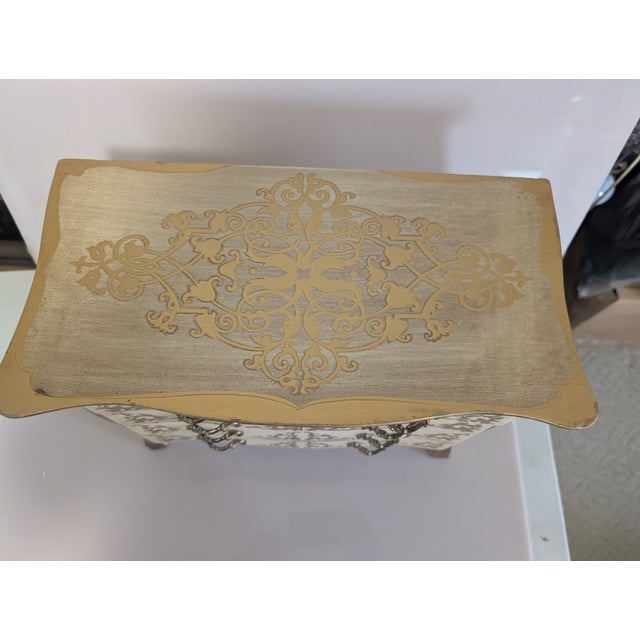 Vintage Florentine Italian Jewelry Music Box For Sale - Image 10 of 17