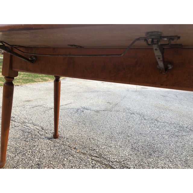 MidCentury Modern Retro Formica Top Drop Leaf Table Chairish