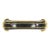 1950s European 4.25 In. Black & Gold Cabinet Drawer Pull For Sale