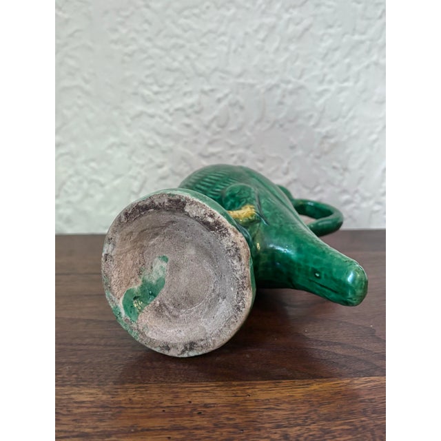 Emerald Antique Chinese Porcelain Parrot Ewer For Sale - Image 8 of 9