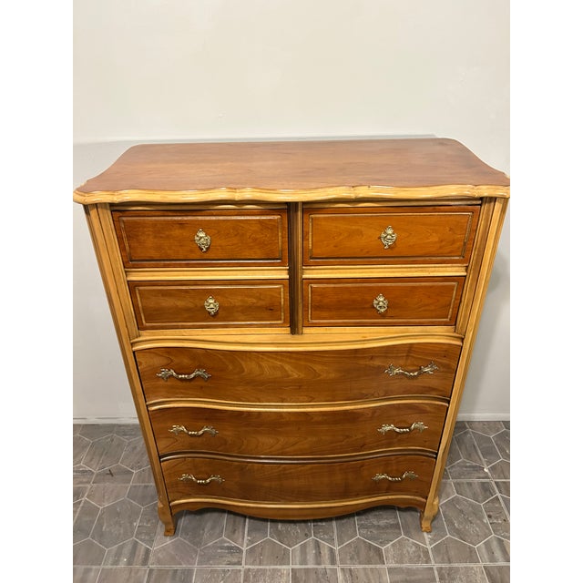 1960s Provincial Style Cherry Wood Dresser For Sale In Detroit - Image 6 of 6