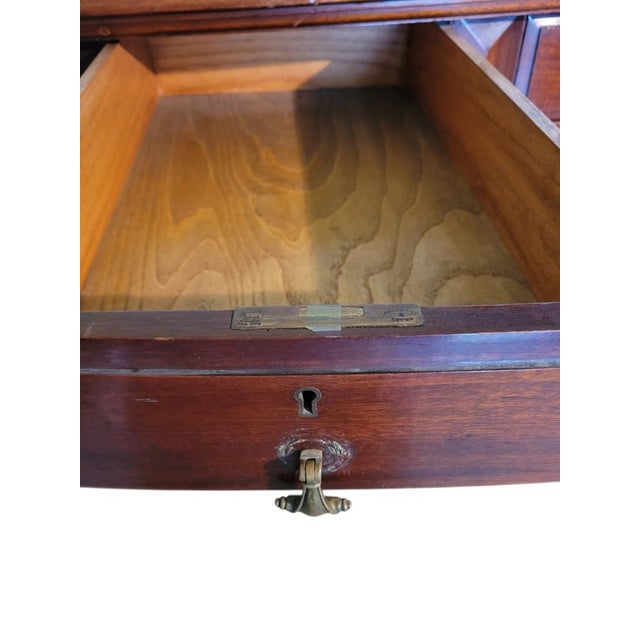 Brown Large Olde English Manor House 3-Piece Hunt Table For Sale - Image 8 of 12