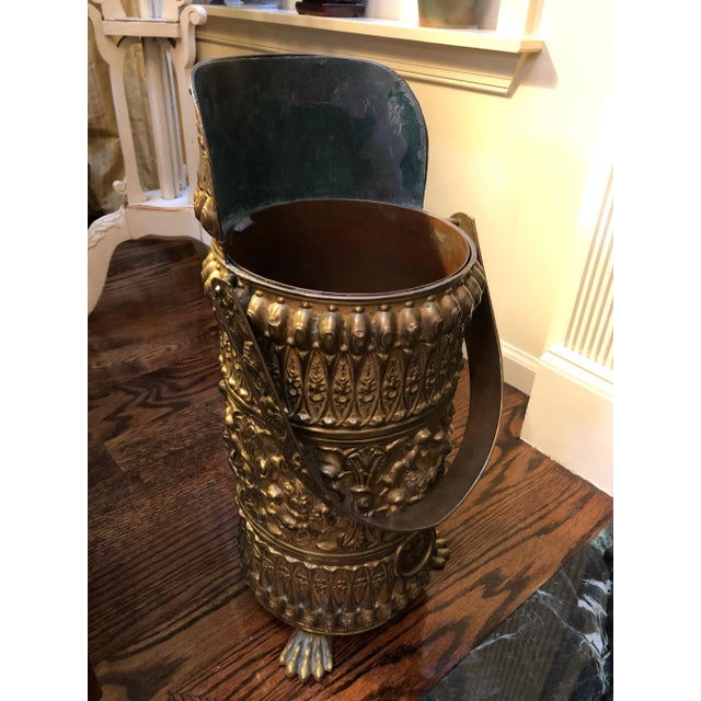 Victorian Victorian Brass and Copper Coal Scuttle For Sale - Image 3 of 11