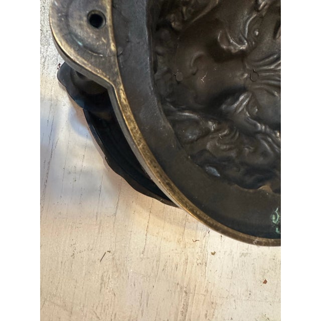 Mid 20th Century Brass Lion Door Knocker For Sale - Image 4 of 6