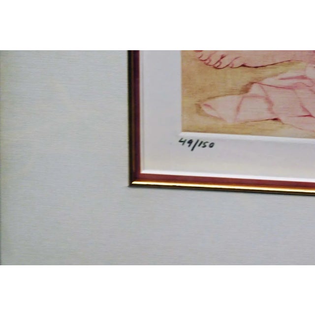 G H Rothe Transformation of the Unicorn Original Art Mezzotint Etching Framed For Sale - Image 4 of 7