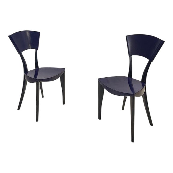 Karina Chairs by J. Mancini & G. Fois-Dorell for Sawaya & Moroni, 1990s, Set of 2 For Sale