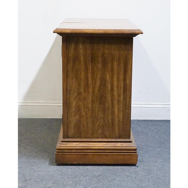 Stanley Furniture Walnut Italian Mediterranean Style 62" Flip Top Server Buffet For Sale - Image 16 of 18