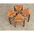 Mid 20th Century French Vintage Set of Four Oak and Rush Seat Triangular Stools For Sale - Image 5 of 9