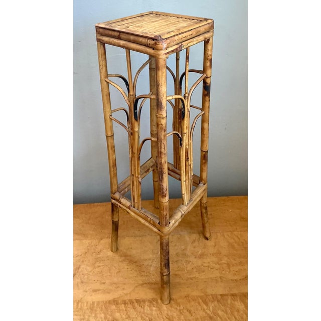 Mid 20th Century Vintage Bamboo Plant Stand For Sale - Image 5 of 14