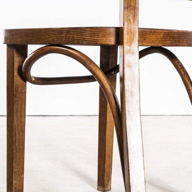 Wood Vintage Oak and Bentwood Dining Chair, 1960s For Sale - Image 7 of 8