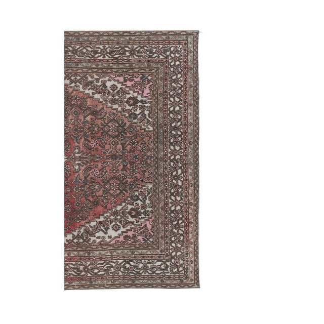 Mid-Century Modern Tribal Anatolian Oushak Rug 6'11" X 10' For Sale - Image 3 of 12