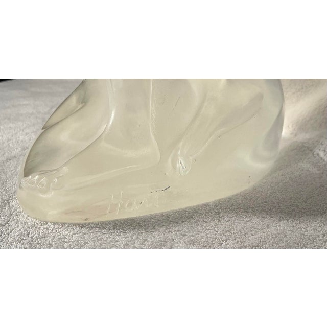 Frederick Elliot Hart Clear Acrylic Sculpture, Signed For Sale - Image 12 of 12