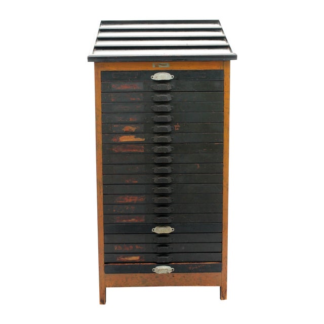 Antique 20Drawer Letterpress & Wood Type Chairish