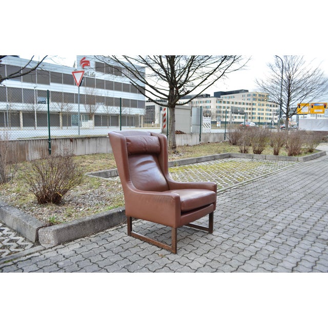 Leather Lounge Highback Chair by Rudolf Glatzel for Kill International, 1960s For Sale - Image 6 of 18