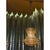 Oman Pendant Light in Metal-Plated Hand-Woven Wicker by Caspal For Sale - Image 6 of 10