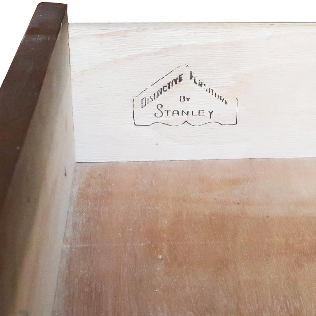 1970s Mid Century Modern Walnut Wall Unit by Stanley For Sale - Image 5 of 12