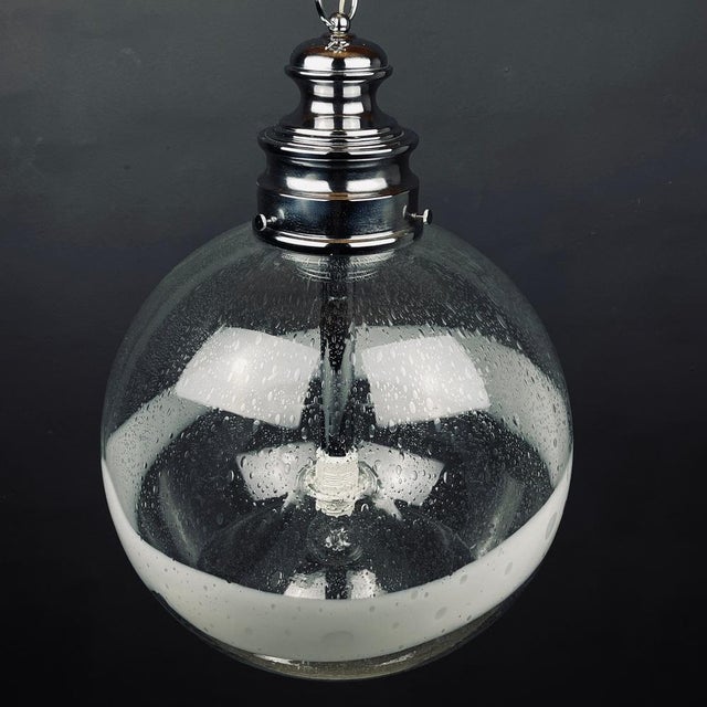 Large Murano Glass Pendant Lamp by Ettore Fantasia & Gino Poli Sothis, Murano, Italy, 1970s For Sale - Image 7 of 14