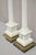 Mid 20th Century Vintage Italian Neoclassical White Marble Column Form Table Lamps - A Pair For Sale - Image 5 of 12