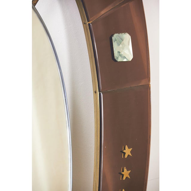 Mirror with Diamond Gems from Cristal Art, 1960s For Sale - Image 9 of 14