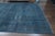 1970s Vintage Persian Handmade Wool Cotton Blue Area Rug For Sale - Image 10 of 11