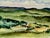 Rustic Henry Emil Salloch Original Watercolor on Paper Valley Landscape, 1940. For Sale - Image 3 of 6