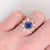 This sparkling white and blue ring is perfect for the modern bride or for 5th and 45th anniversaries! It is also a great...