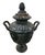 Neoclassical Vintage Cast Iron Urns With Classical Figural Reliefs For Sale - Image 3 of 12