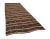 Traditional Striped Vintage Brown Kilim Rug For Sale - Image 3 of 7