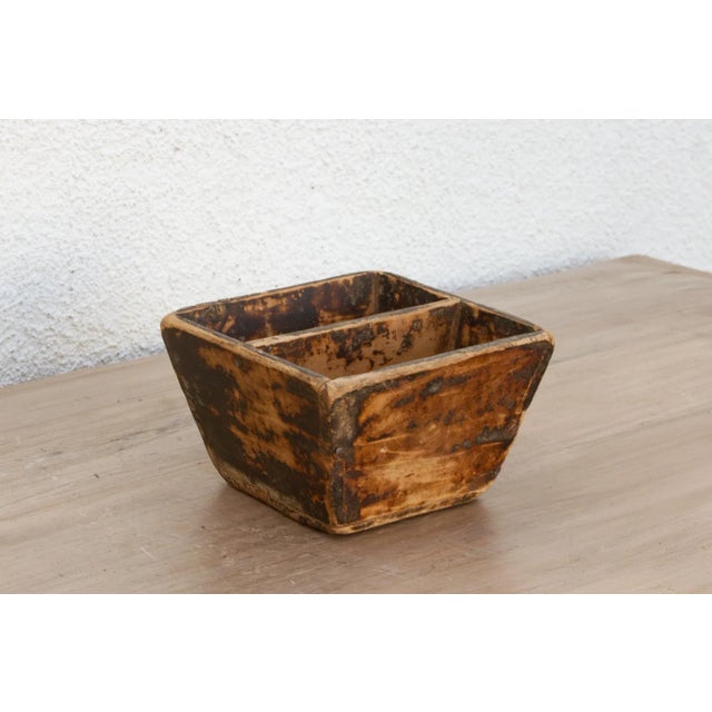 Rustic European Old Village Harvest Wood Box For Sale - Image 3 of 7