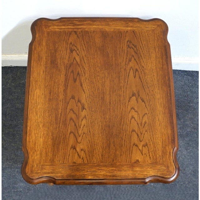 Thomasville Furniture New American Oak Collection 22" Accent End Table 24531-210 For Sale - Image 9 of 12