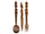 Mid 20th Century Vintage Hand Carved Solid Wood Salad Serving Utensils - Set of 3 For Sale - Image 10 of 10