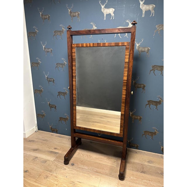 William IV Cheval Mirror, 1830s For Sale - Image 5 of 15