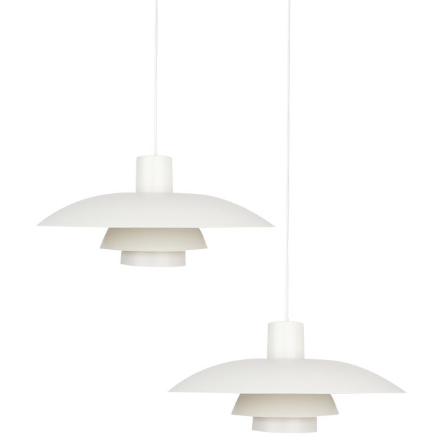 Vintage PH 4/3 Pendant Lamps by Poul Henningsen for Louis Poulsen, 1966, Set of 2 For Sale
