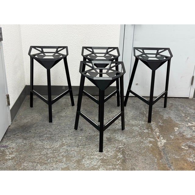 2010s Konstantin Grcic for Magis Stool_One Counter Stools, Set of Four For Sale - Image 5 of 12