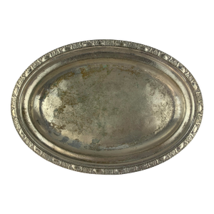 Mid 20th Century Waldorf Astoria Oval Silver Plated Tray