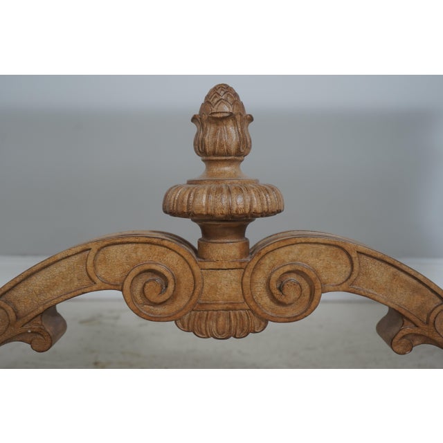 Stone Vintage Italian Louis XVI Style Carved Marble Top Table For Sale - Image 7 of 15