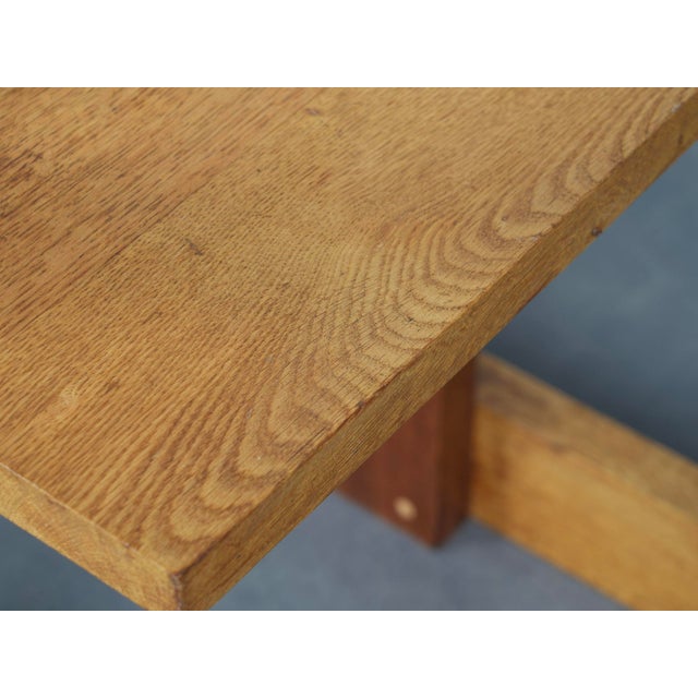 Vintage T-Back Chairs in Oak, 1960s, Set of 2 For Sale - Image 10 of 11