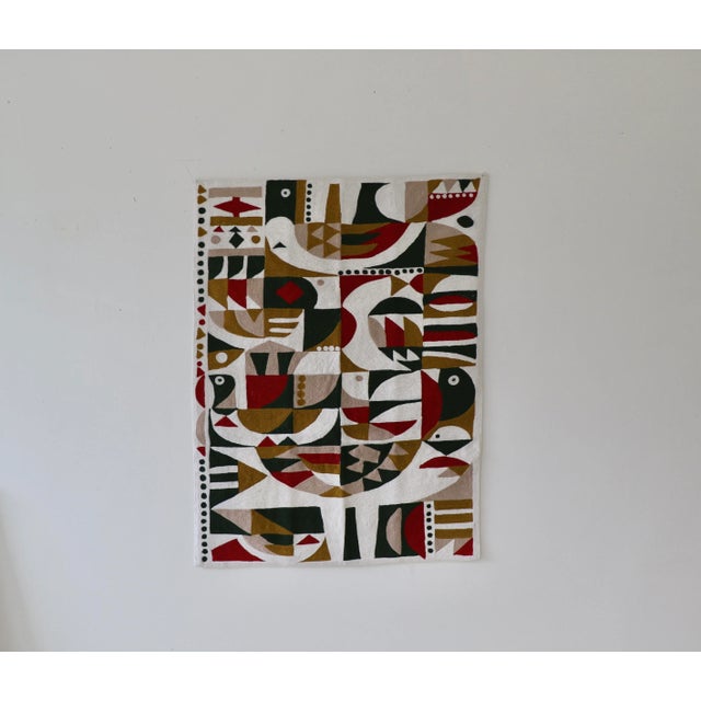 2000 - 2009 Handmade Geometric Tapestry For Sale - Image 5 of 6