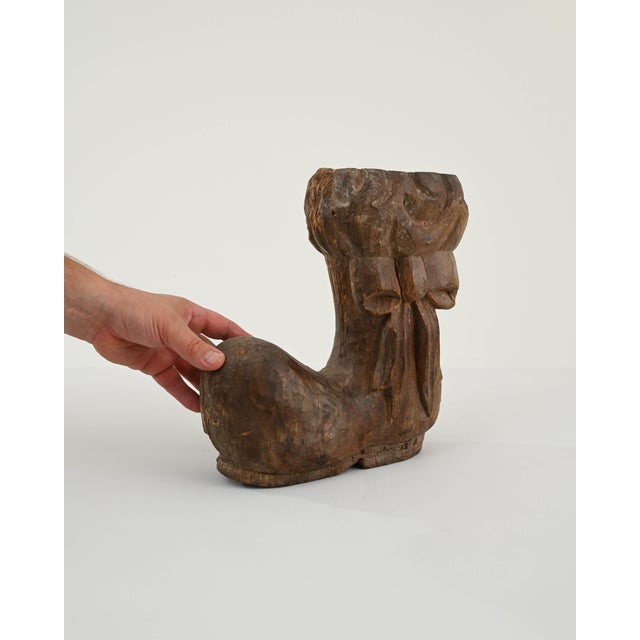 20th Century French Carved Wooden Boot Decoration For Sale - Image 17 of 18
