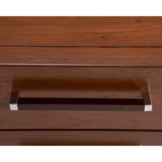 Lane "Tower Suite" Credenza Walnut Rosewood Chrome Mid Century 1970s For Sale - Image 14 of 18