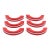 Set of Vintage 3 In. Red Plastic Art Deco Drawer Pulls For Sale